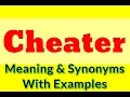 Meaning of Cheater Cheater synonyms in English Cheater examples in sentences