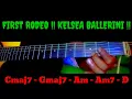 HOW TO PLAY CHORDS TUTORIAL GUITAR !! FIRST RODEO !! KELSEA BALLERINI