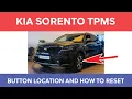 Kia Sorento TPMS Reset Button Location and How to Reset