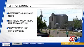 Inmate uses shank to stab inmate at Madison County Jail