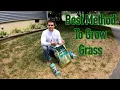 The best method to grow grass - a comparison of popular products on the market
