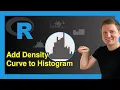 Overlay Histogram with Fitted Density Curve in Base R ggplot2 Package 2 Examples Kernel hist