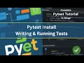Pytest Install Write Tests Unit Integration Functional and End-to-End Testing Telugu