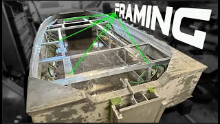 Aluminum Frame Wood Deck Combo Budget boat build ep 12