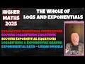 The Whole Of Exponentials And Logarithms Higher Maths