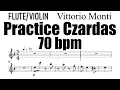 Download Lagu Czardas Allegro Part 70bpm Flute Violin Sheet Music Backing Track Play Along Partitura