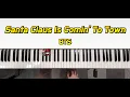BTS - Santa Claus is Comin' to Town (Disney Holiday Sing-along ver.) piano sheet