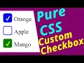Pure CSS Custom Checkbox Ujjwal Technical Tips