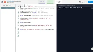 Learning Python using repl it - sharing your code