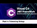 C Tutorial Part 4 Trimming Strings Visual C Beginner Tutorial