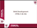 Web Development - Part 2 HTML 5 and CSS Organized By Pascal National College