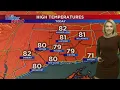 Severe weather threat ends but showers and rumbles of thunder continue tonight