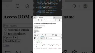 Access DOM elements by tag names in JavaScript