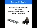 What s the difference between Meter-In and Meter-Out Flow Controls