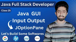 Java joptionpane tutorial Java Full Stack Development Course lecture 25