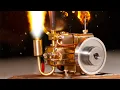 I Blow up Mini Gas Engine with Oxygen Acetylene - Slow Motion