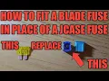 Jcase fuse replaced with a blade fuse how to replace a blown j case fuse