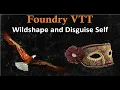 Foundry VTT Wildshape and Disguise Self Retired