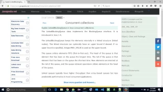 Explain LinkedBlockingQueue in Java concurrent collections javapedia net