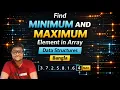 Find Minimum and Maximum Element from an Array Data Structures Bangla Tutorial
