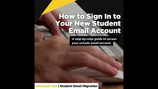 How to Sign in to Your New Student Email Account