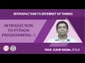 INTRODUCTION TO PYTHON PROGRAMMING - I