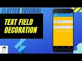 TextField Decoration TextField Controller Flutter tutorial - 2