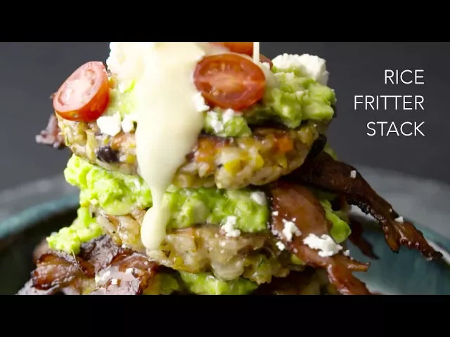 Rice Fritter Stack