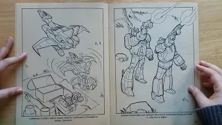 G1 Transformers Coloring Book Lost Treasure of Cybertron