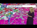 Feels like 100s again on Sunday August 15 update Isolated rain and storms severe risk