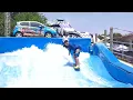 my buddy Lucas surfing on the flow at splash kingdom in canton tx