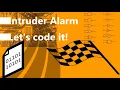 Intruder alarm with IR sensor and Pico MicroPython code tutorial