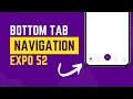 How To Create Bottom Tab Navigation Bar in React Native Expo 52