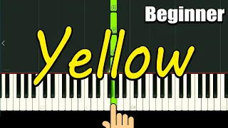 Download Yellow Look at The Stars - Piano Tutorial for Beginners + Music Sheets MP3