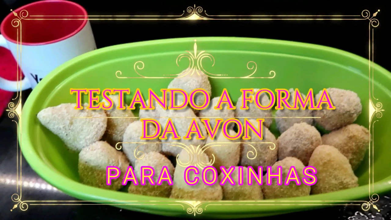 TESTANDO A FORMA DE COXINHAS DE GALINHA