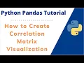 How to Create Scatter Plot Correlation Matrix Visualization using Python Pandas DataFrame