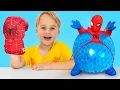 Download Lagu Chris pops inflatable toys and becomes a superhero