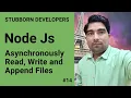 Node js Asynchronous File System Module Read and Write File Asynchronously Using fs Core Module
