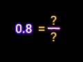 Express 0 8 in the Form of Convert 0 8 to Fraction Easy Math Trick for Students Parents in USA