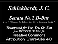 Download Lagu Schickhardt, J. C. _ Sonata Op.22 No.2 D-Dur [Rec, Trv, Ob, Bsn]