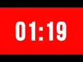 1 Minute 19 Second Timer With Alarm Without Music