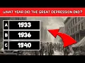 How Much Do You Know About GREAT DEPRESSION Great Depression Quiz Trivia 30 Questions