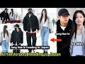 Lagu Jung Hae In Arrive Airport with Jung So Min Holding Hand- Heading to Japan for Kingdom Event