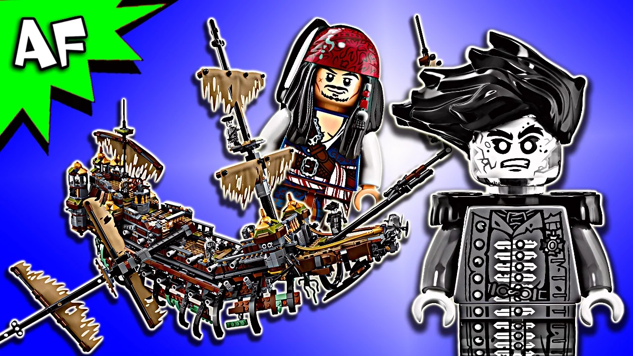 Lego Pirates of the Caribbean QUEEN ANNE's Revenge 4195 Stop Motion Build Review. 