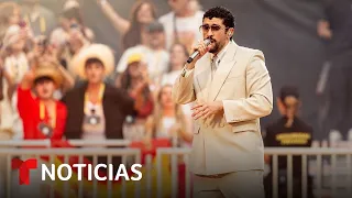 Bad Bunny vuelve a Puerto Rico para cerrar su histórica gira mundial | Noticias Telemundo