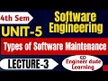 Types of Software Maintenance Lecture 3 Unit-5 SOFTWARE ENGINEERING Engineerdude-g6m