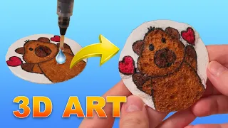 Watch This Paper Capybara Come to Life with Water! 💧🦫