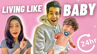 living like baby for 24 hours rimorav vlogs