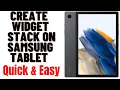 HOW TO CREATE WIDGET STACK ON SAMSUNG TABLET 2024