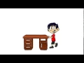 video animation stop motion mendorong meja